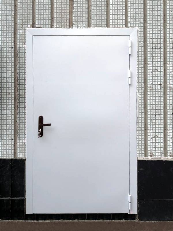 Нестандартная дверь снаружи (ул. Большая Переяславская, 50)